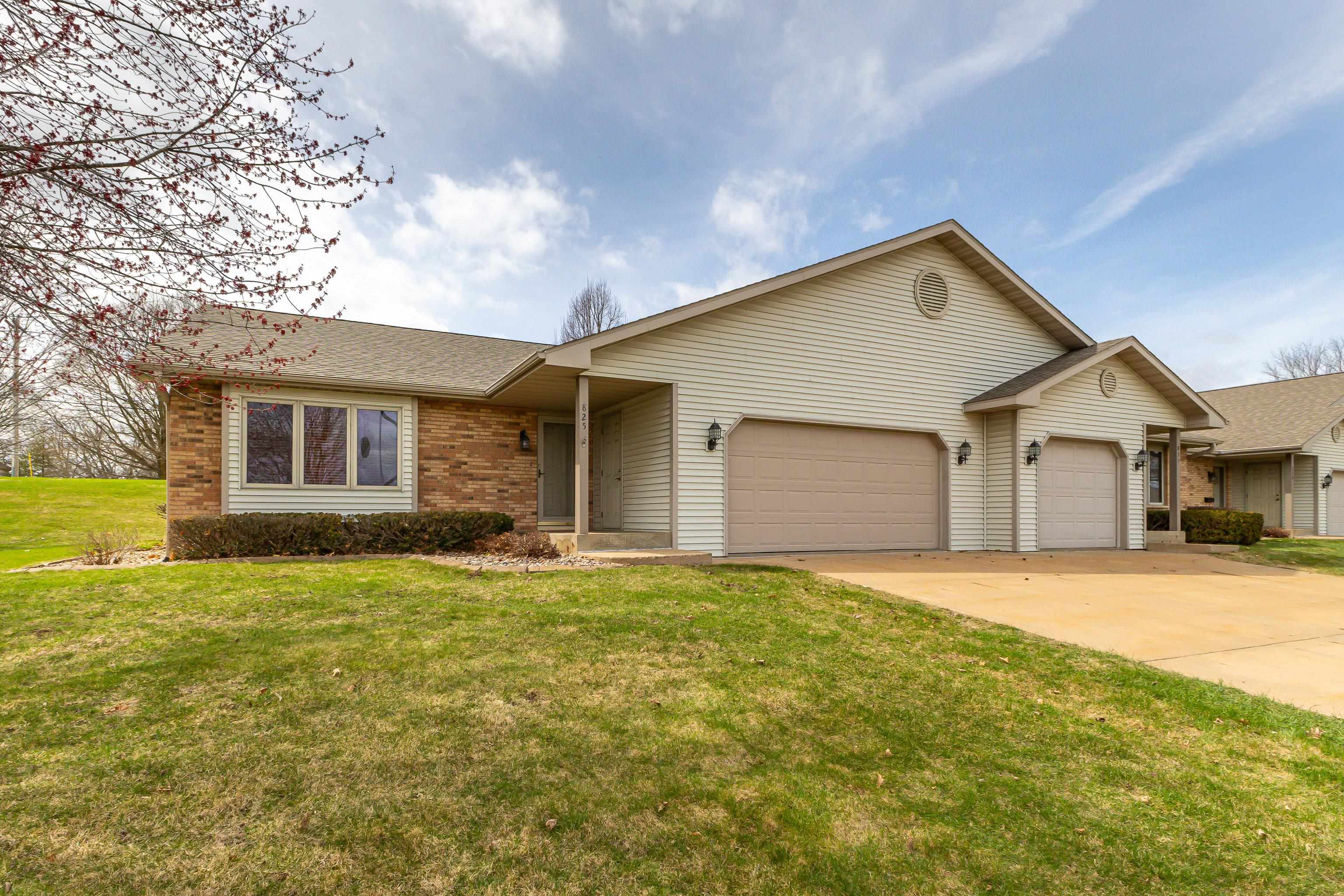 825 Shadow Bluff Drive Galena, IL 61036 - Photo 1 of 37 a front view of house with yard and trees