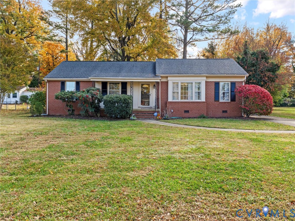 1803 Windsordale Drive Henrico, VA 23229 - Photo 39 of 46 Ranch-style house with a front yard, brick siding,