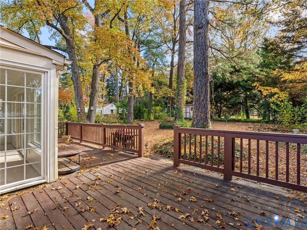 1803 Windsordale Drive Henrico, VA 23229 - Photo 43 of 46 Wooden terrace with view of scattered trees