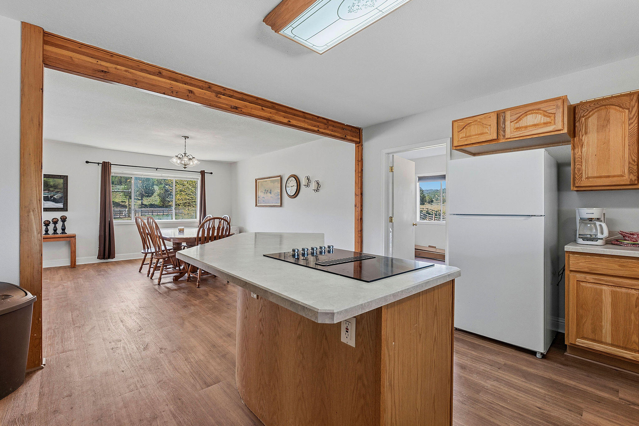 41221 Van Lake Road Prineville, OR 97754 - Photo 51 of 189 a kitchen with stainless steel appliances granite countertop a refrigerator a sink and a stove