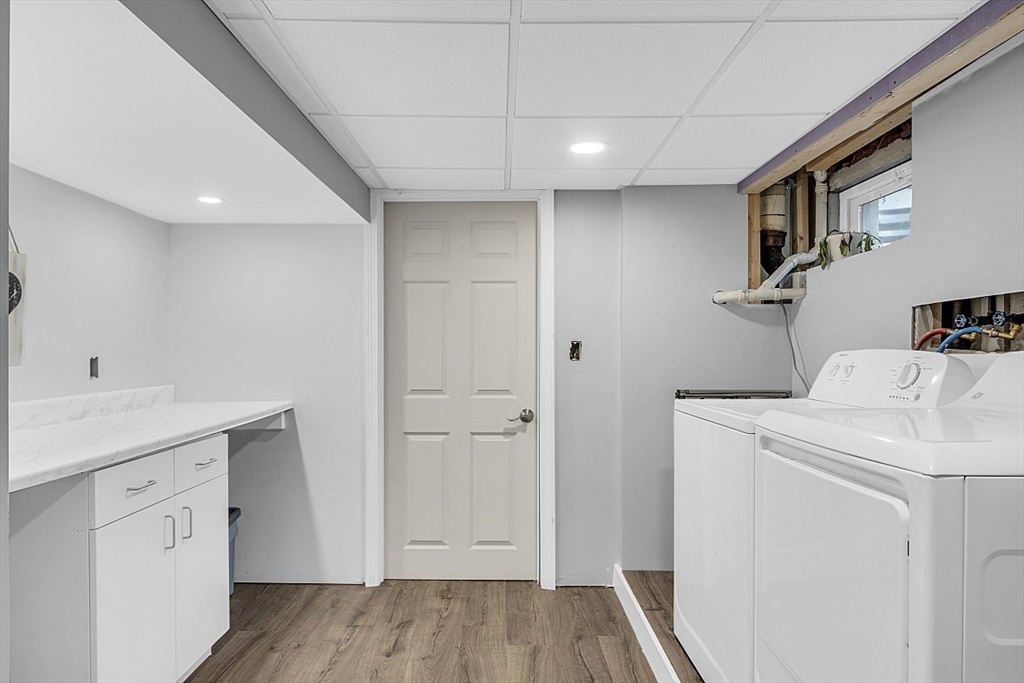 2 Greenbriar Circle Andover, MA 01810 - Photo 38 of 41 a view of a storage & utility room with closet wooden floor
