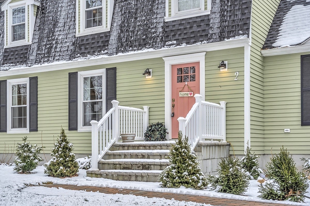 2 Greenbriar Circle Andover, MA 01810 - Photo 4 of 41 a front view of a house with a garden