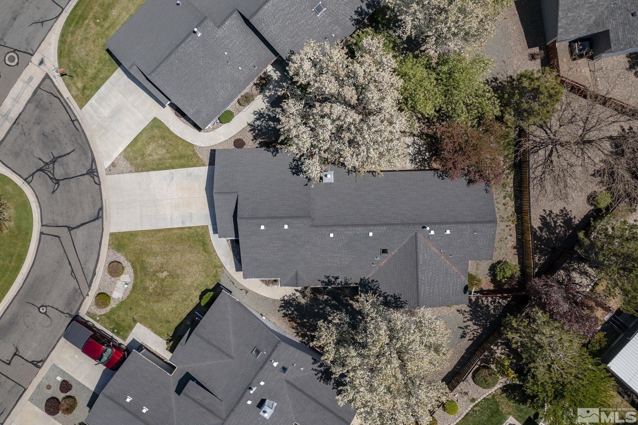 1095 Conifer Drive Minden, NV 89423 - Photo 19 of 19 an aerial view of a house with a yard