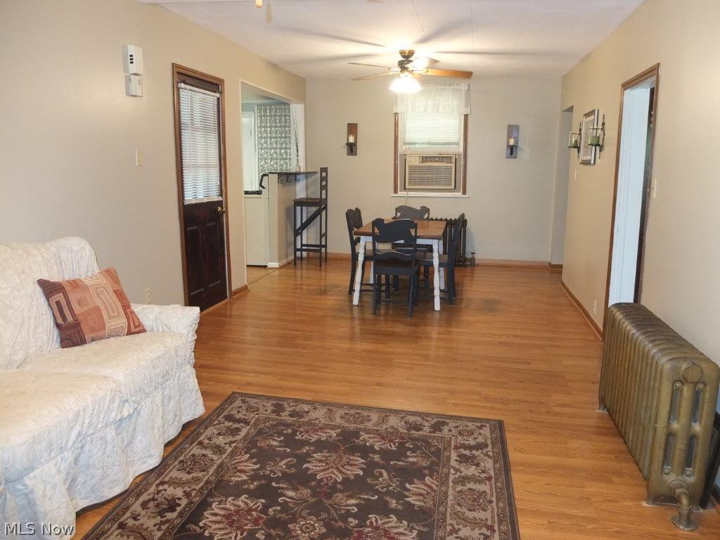Living room is open to the dining room.