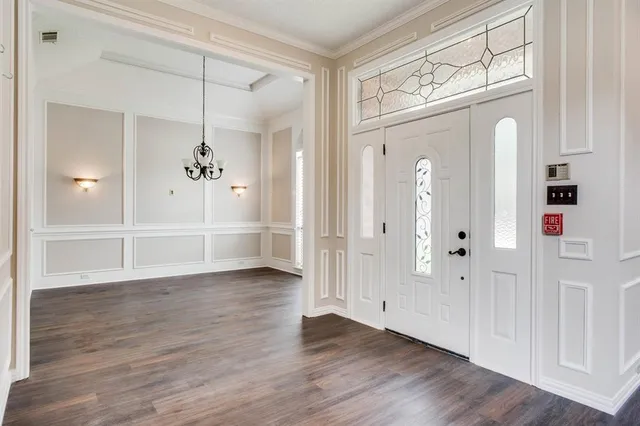 wooden floor in an empty room