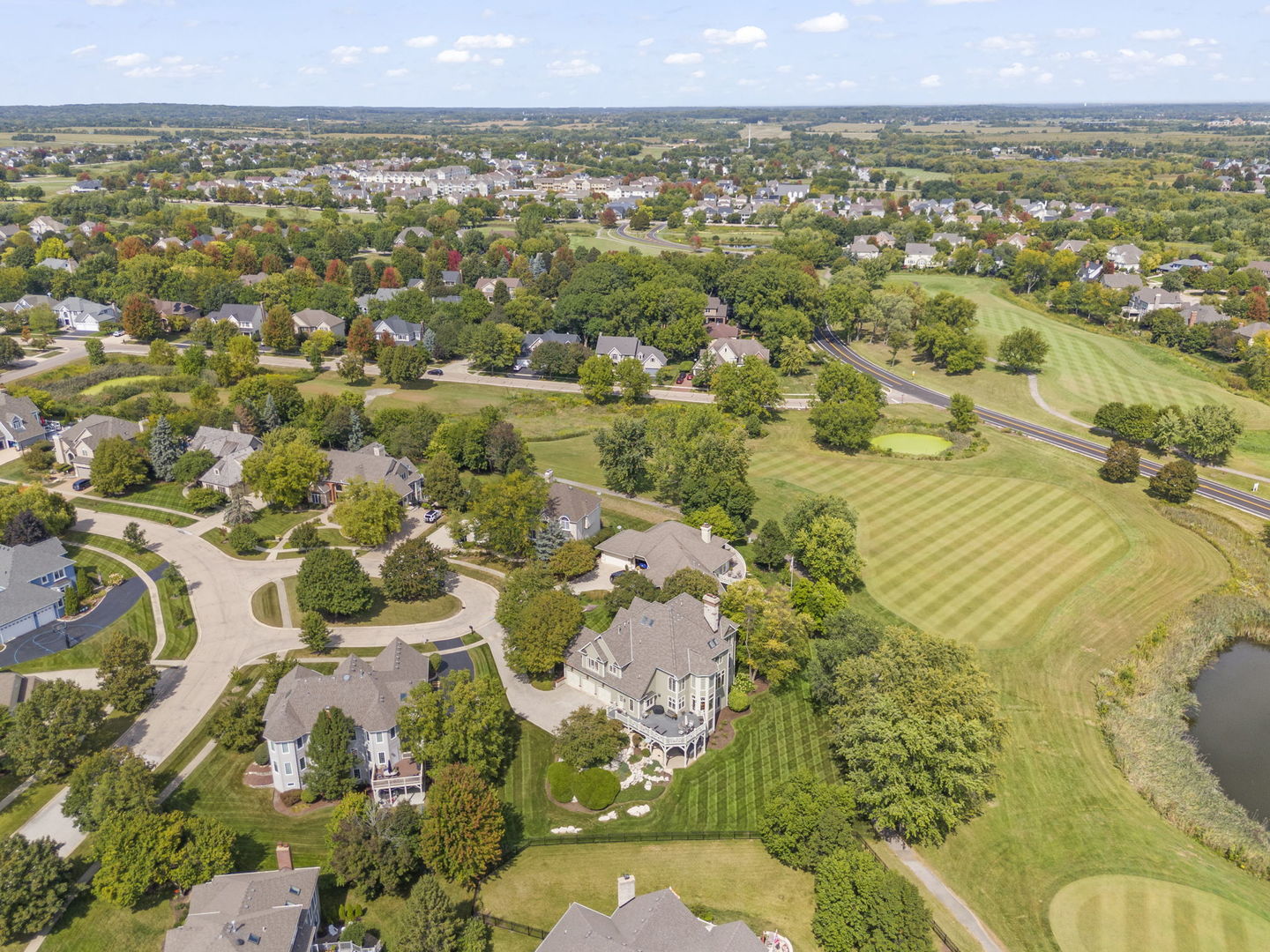 39W114 Fryendall Court Geneva, IL 60134 - Photo 44 of 76 an aerial view of residential houses with outdoor space