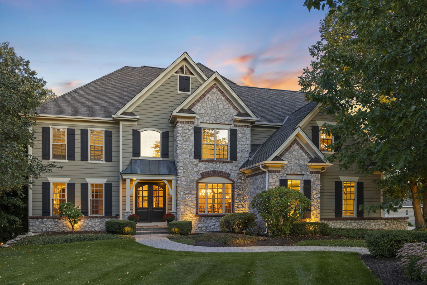 39W114 Fryendall Court Geneva, IL 60134 - Photo 51 of 76 front view of a house with a yard