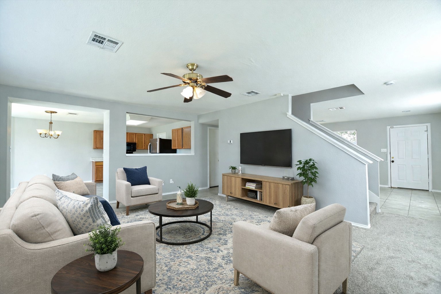 102 Blanco Woods Boulevard Elgin, TX 78621 - Photo 1 of 31 Virtually Staged Living Room