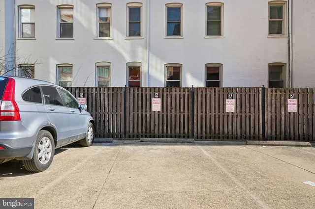 a view of a car garage