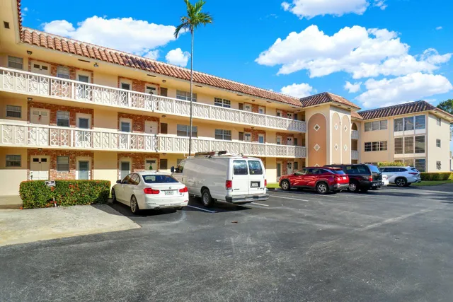 a car parked in front of a building