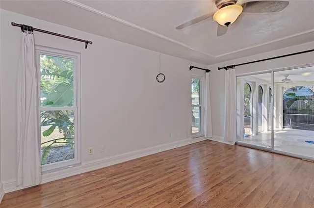 a view of livingroom with hardwood floor and window