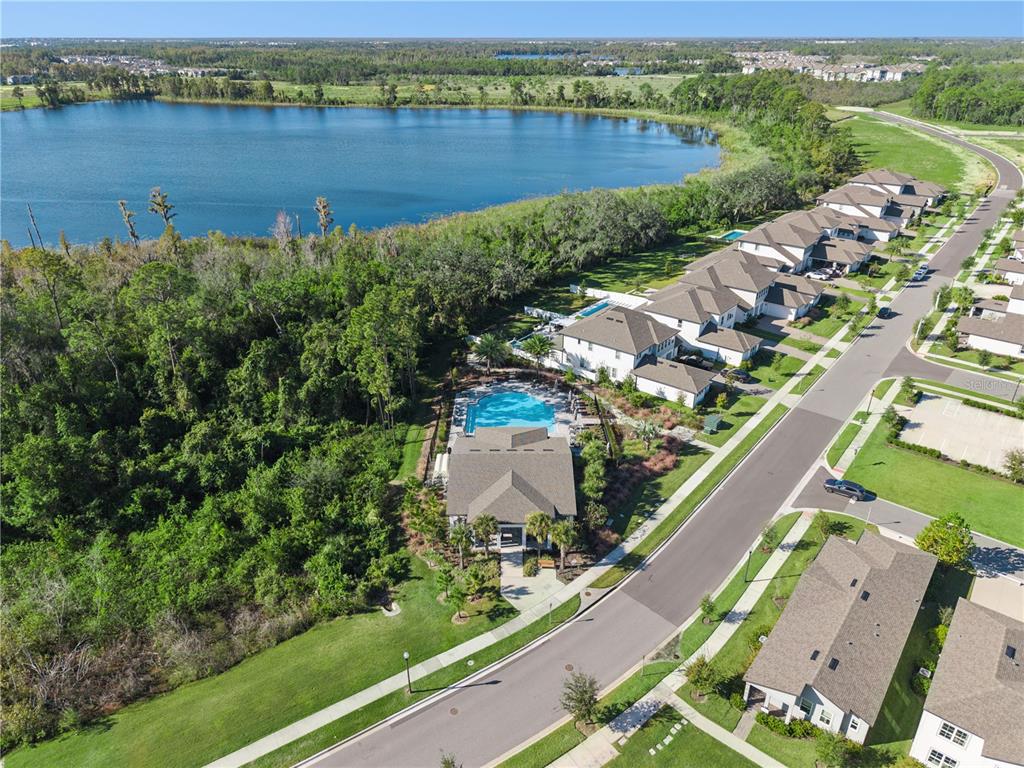 17588 Lake Star Road Winter Garden, FL 34787 - Photo 52 of 57 an aerial view of a residential houses with outdoor space and lake view