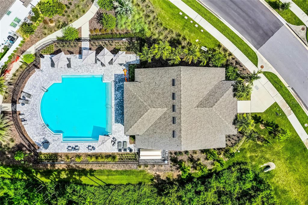 17588 Lake Star Road Winter Garden, FL 34787 - Photo 53 of 57 an aerial view of a house with a garden and lake view