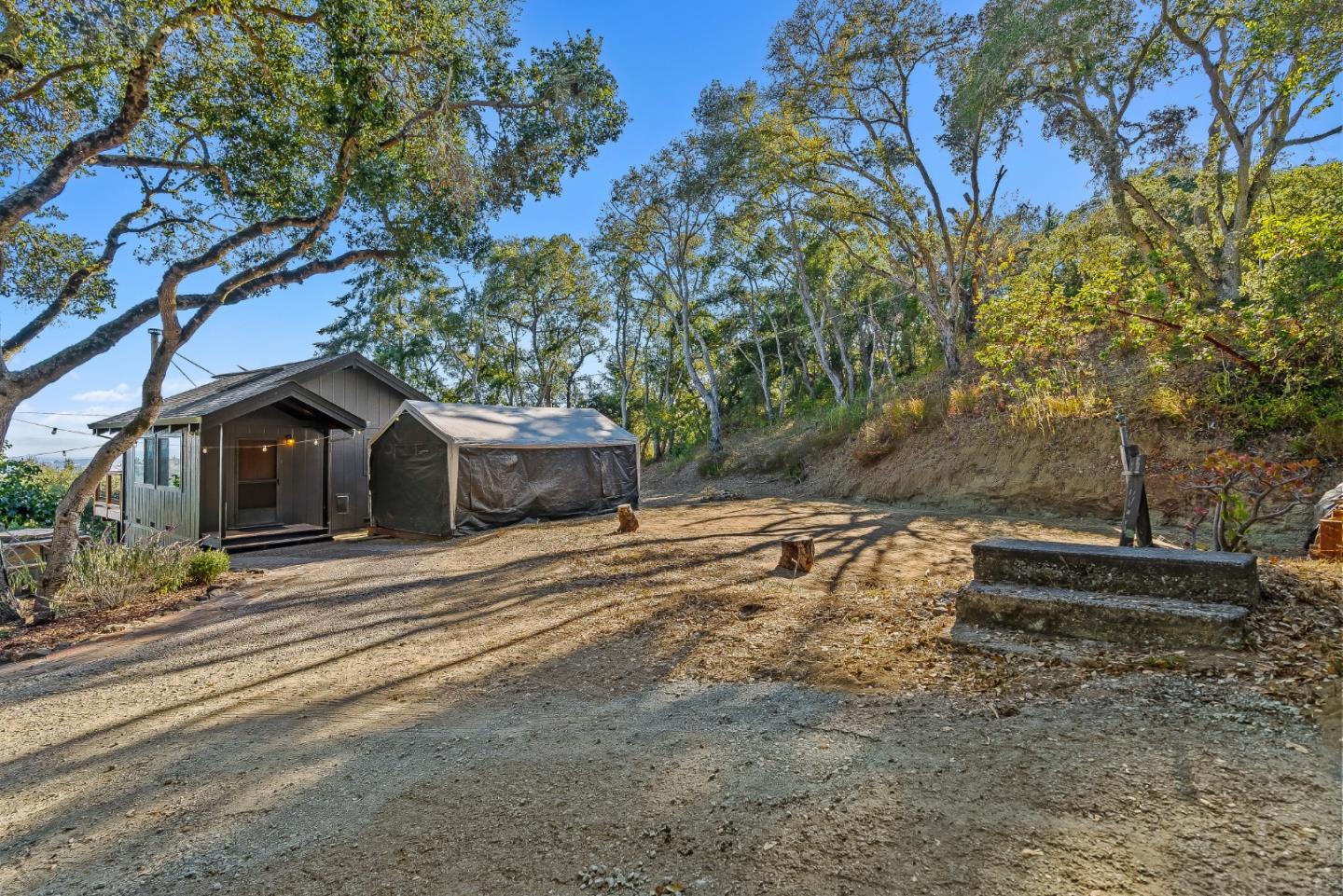 579 San Juan Pass Road Corralitos, CA 95076 - Photo 25 of 56 a view of a house with a yard