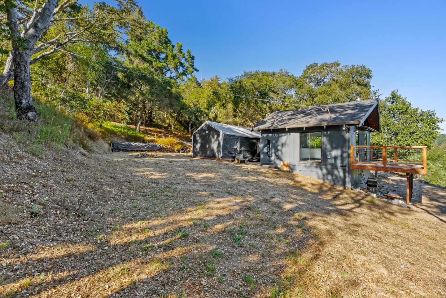 579 San Juan Pass Road Corralitos, CA 95076 - Photo 27 of 56 a view of a house with backyard