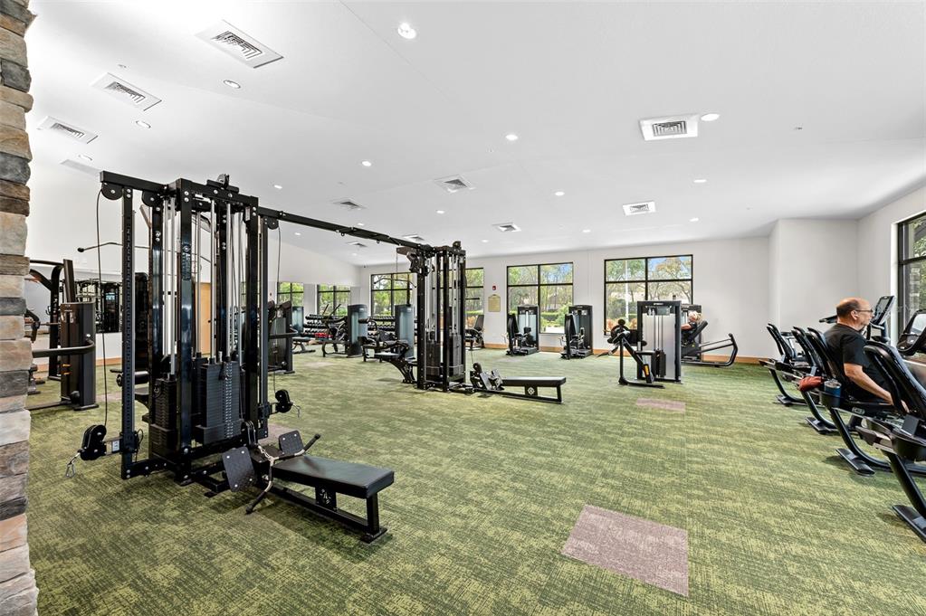 2436 Deer Trail Lane Spring Hill, FL 34606 - Photo 43 of 56 a view of a room with gym equipment