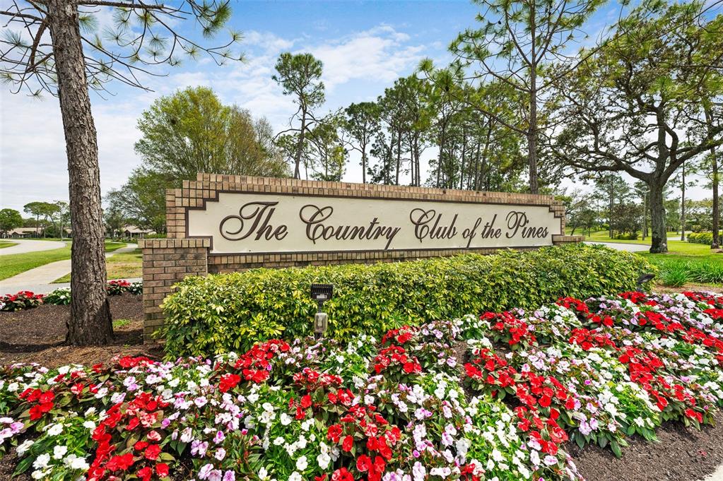 2436 Deer Trail Lane Spring Hill, FL 34606 - Photo 50 of 56 a street sign that is in front of flowers