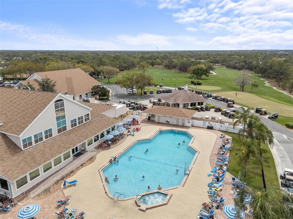2436 Deer Trail Lane Spring Hill, FL 34606 - Photo 54 of 56 an aerial view of a house