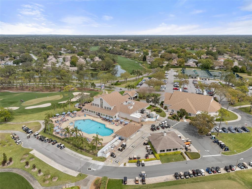 2436 Deer Trail Lane Spring Hill, FL 34606 - Photo 56 of 56 an aerial view of residential houses with outdoor space