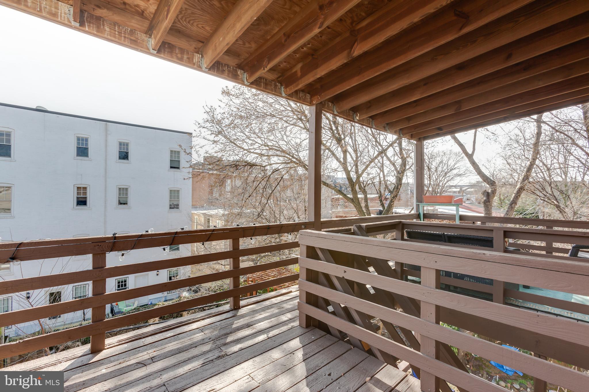 424 Ridge Street Northwest, Unit 5 Washington, DC 20001 - Photo 12 of 18 Rear deck