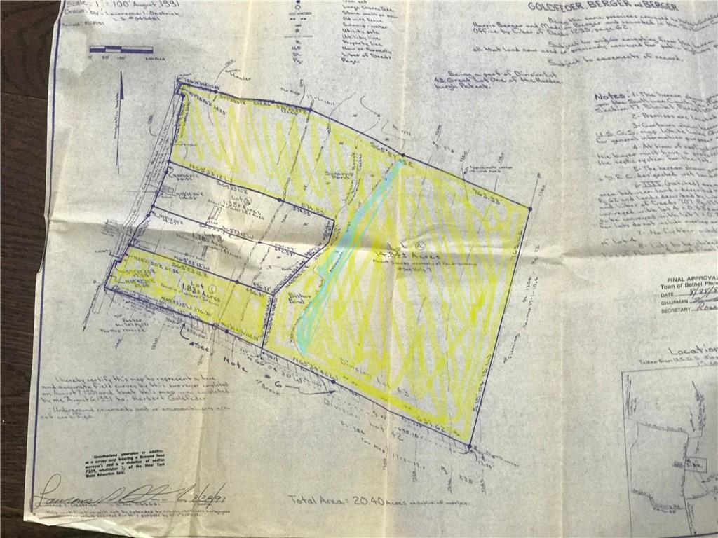 141 Horseshoe Lake Road Bethel, NY 12749 - Photo 10 of 17 Survey Map / location of property area