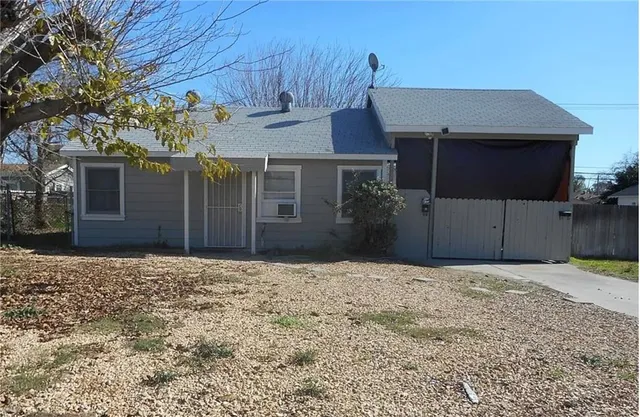 a backyard of a house