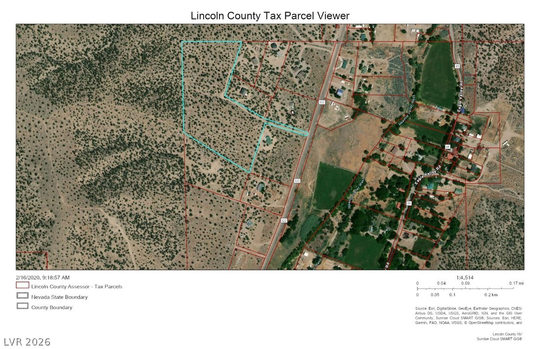 322 (13.753 Ac) Pioche, NV 89043 - Photo 10 of 11 Map / location with property parcel outlined