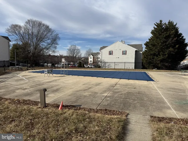 a view of a volley ball court