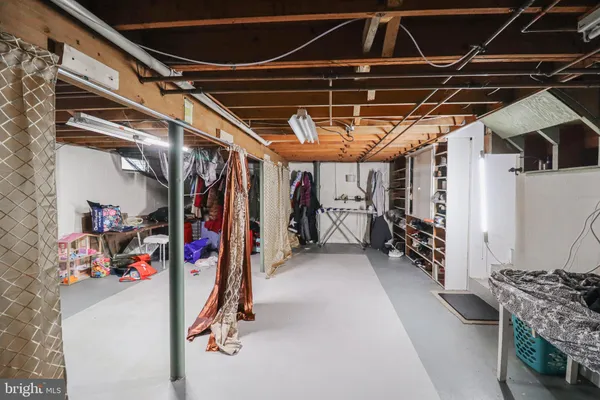 a view of storage and utility room