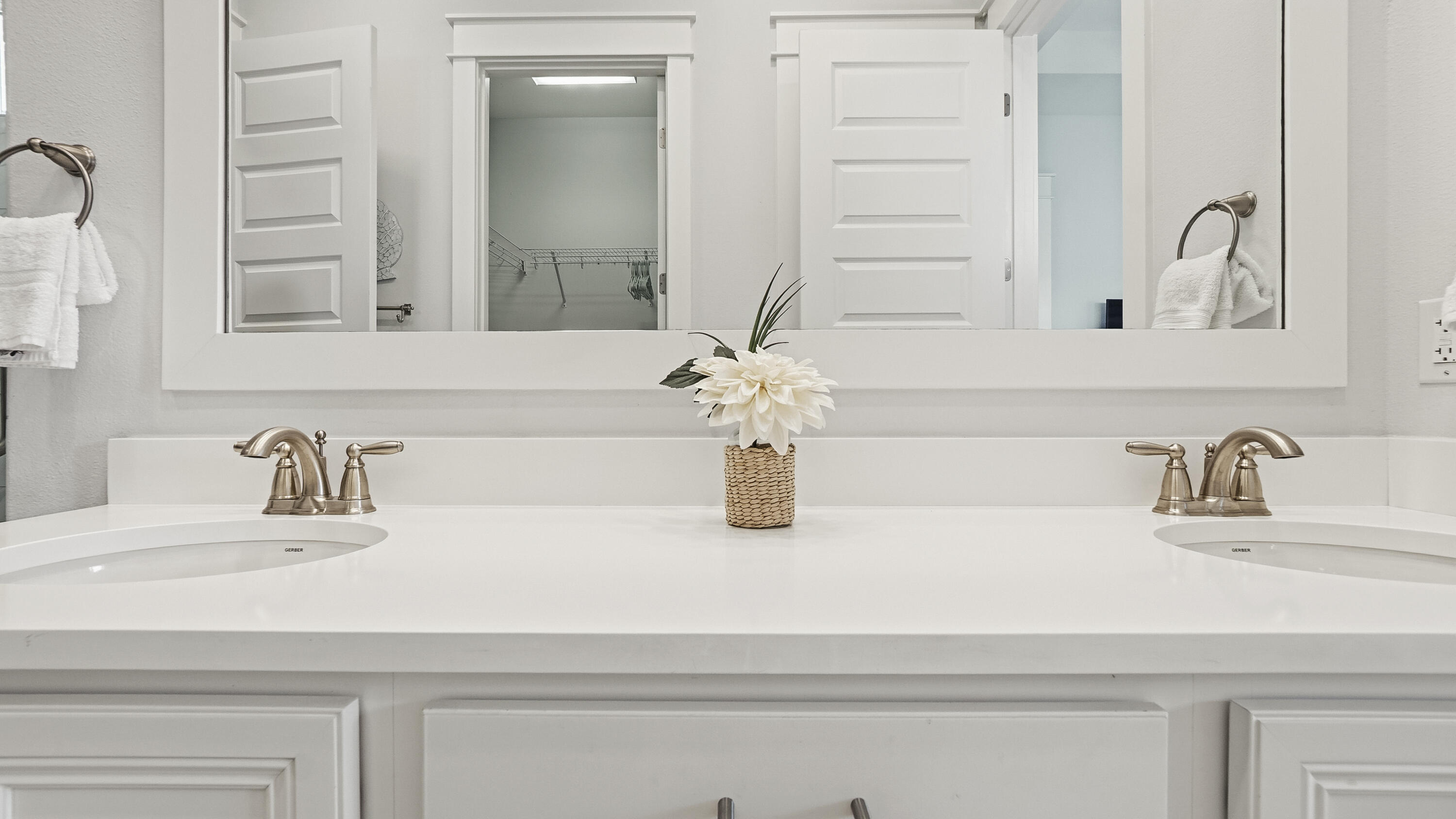 197 Milestone Drive, Unit C Inlet Beach, FL 32461 - Photo 31 of 72 a bathroom with sink and a mirror