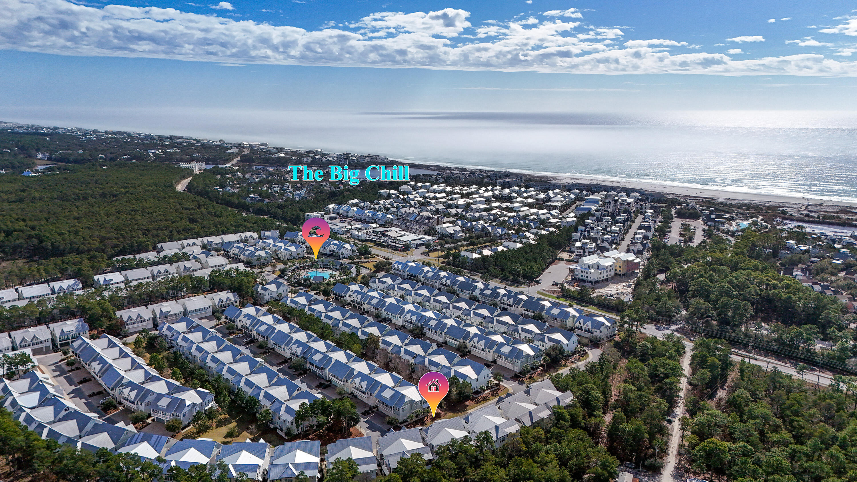 197 Milestone Drive, Unit C Inlet Beach, FL 32461 - Photo 65 of 72 a city view with tall buildings