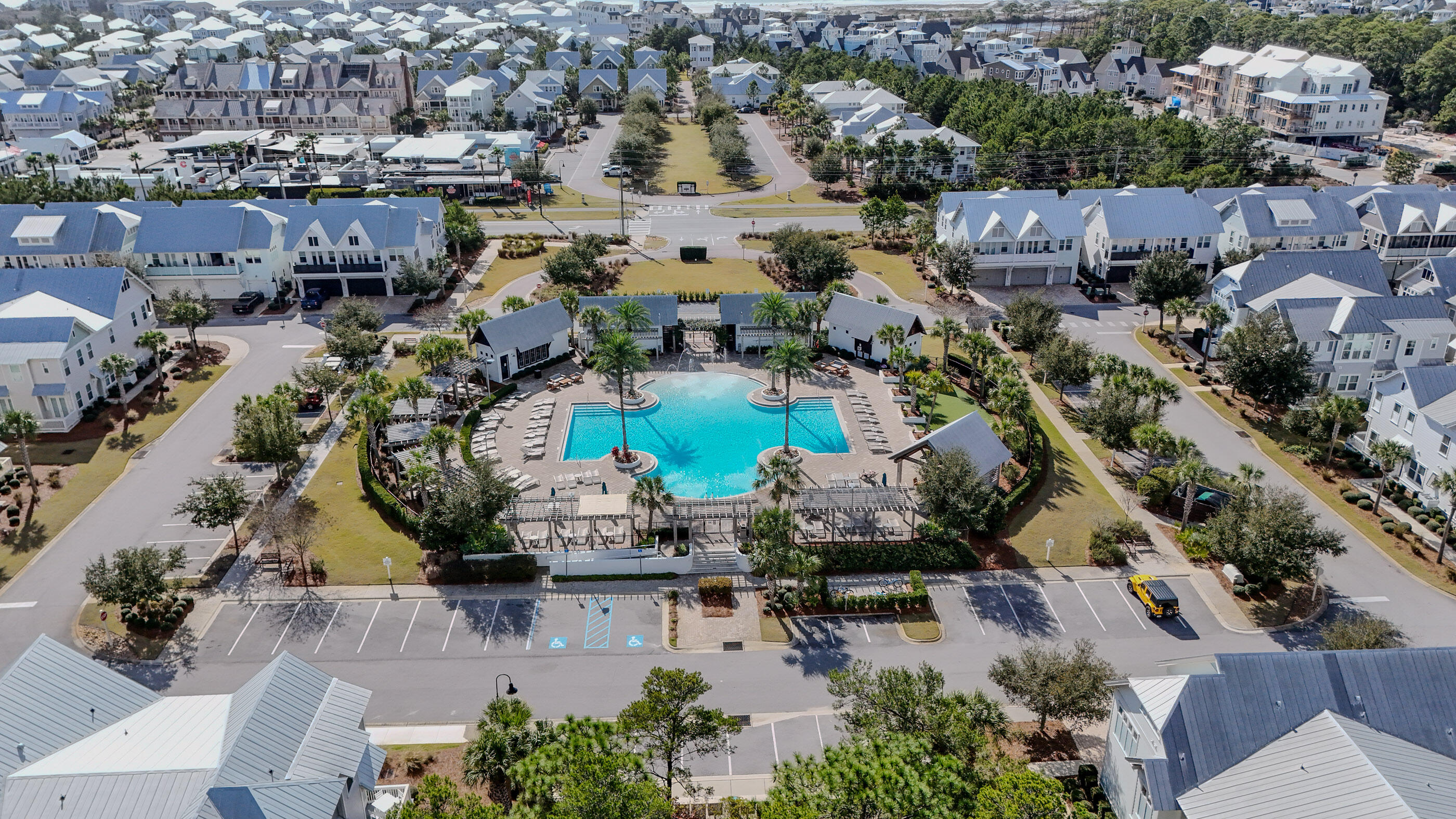 197 Milestone Drive, Unit C Inlet Beach, FL 32461 - Photo 67 of 72 an aerial view of a city with lots of residential buildings