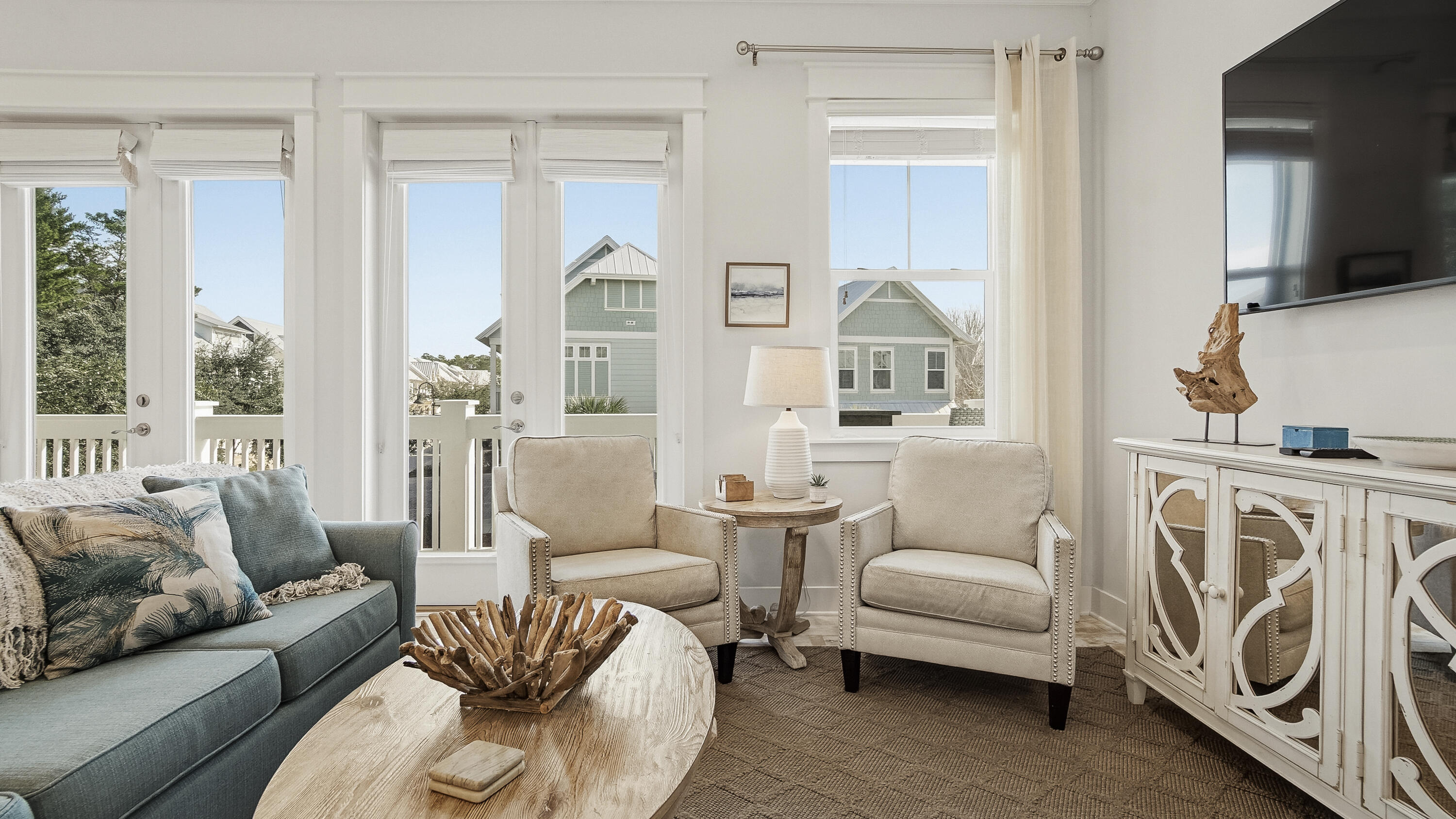 197 Milestone Drive, Unit C Inlet Beach, FL 32461 - Photo 8 of 72 a living room with furniture and a large window