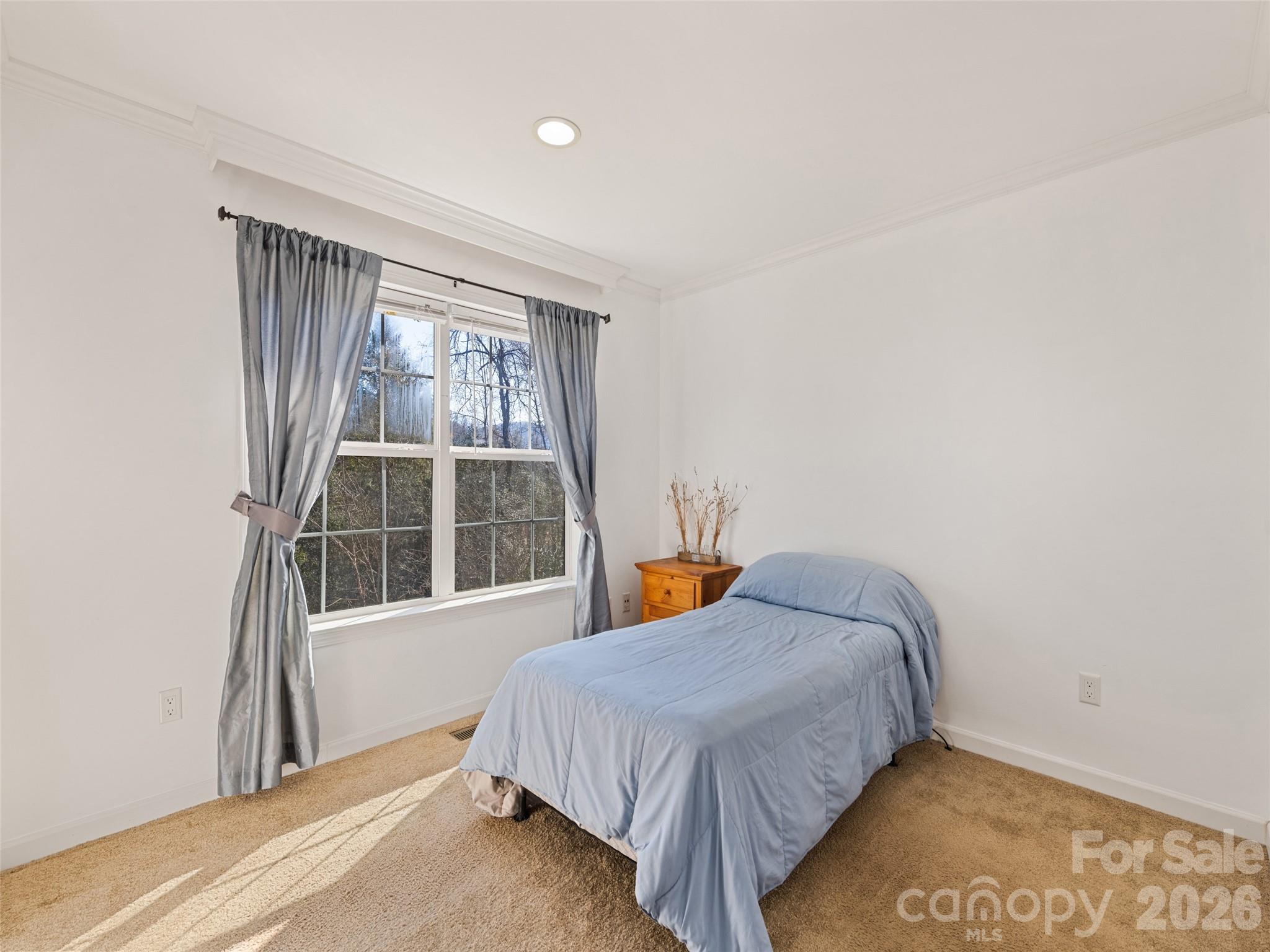 10 Enochs Way Fletcher, NC 28732 - Photo 19 of 24 a bedroom with a bed and next to a window