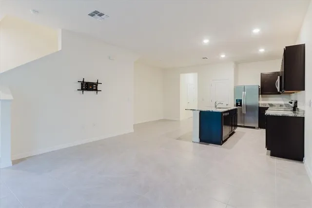 a view of hallway with stairs