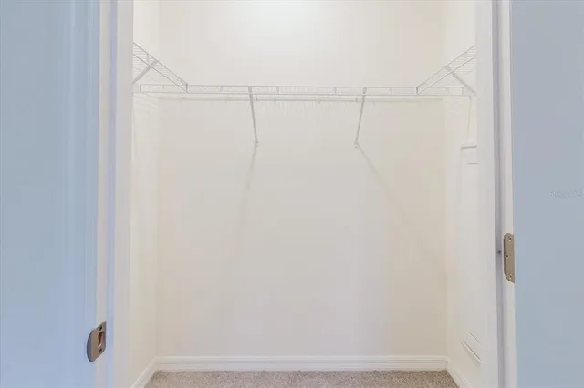 a view of a small space with a window