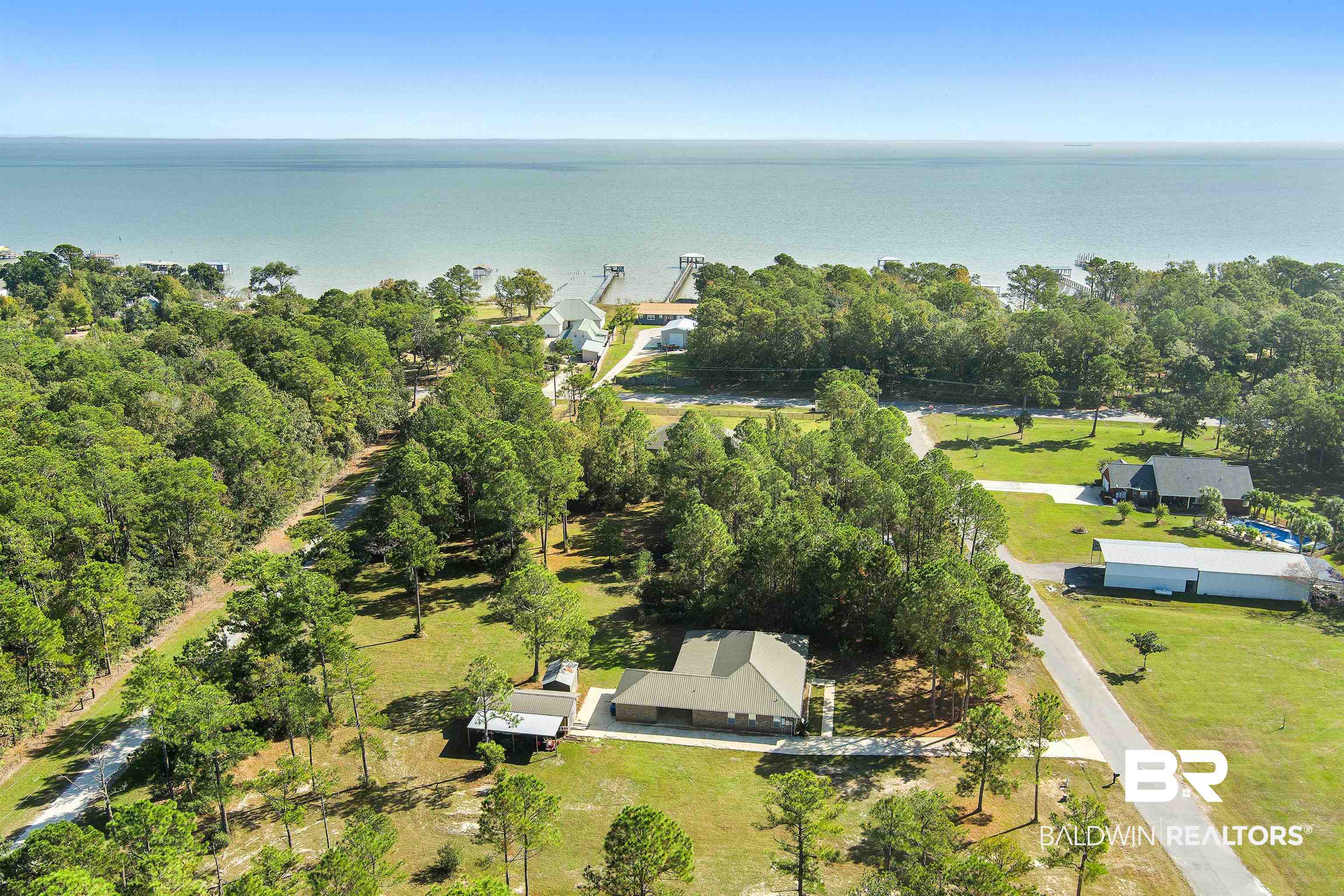 3010 Drag Strip Lane Coden, AL 36523 - Photo 39 of 44 Aerial view featuring a water view