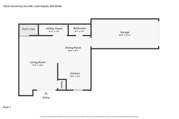 $195,000 | 12616 University Avenue Northwest, Coon Rapids, MN 55448