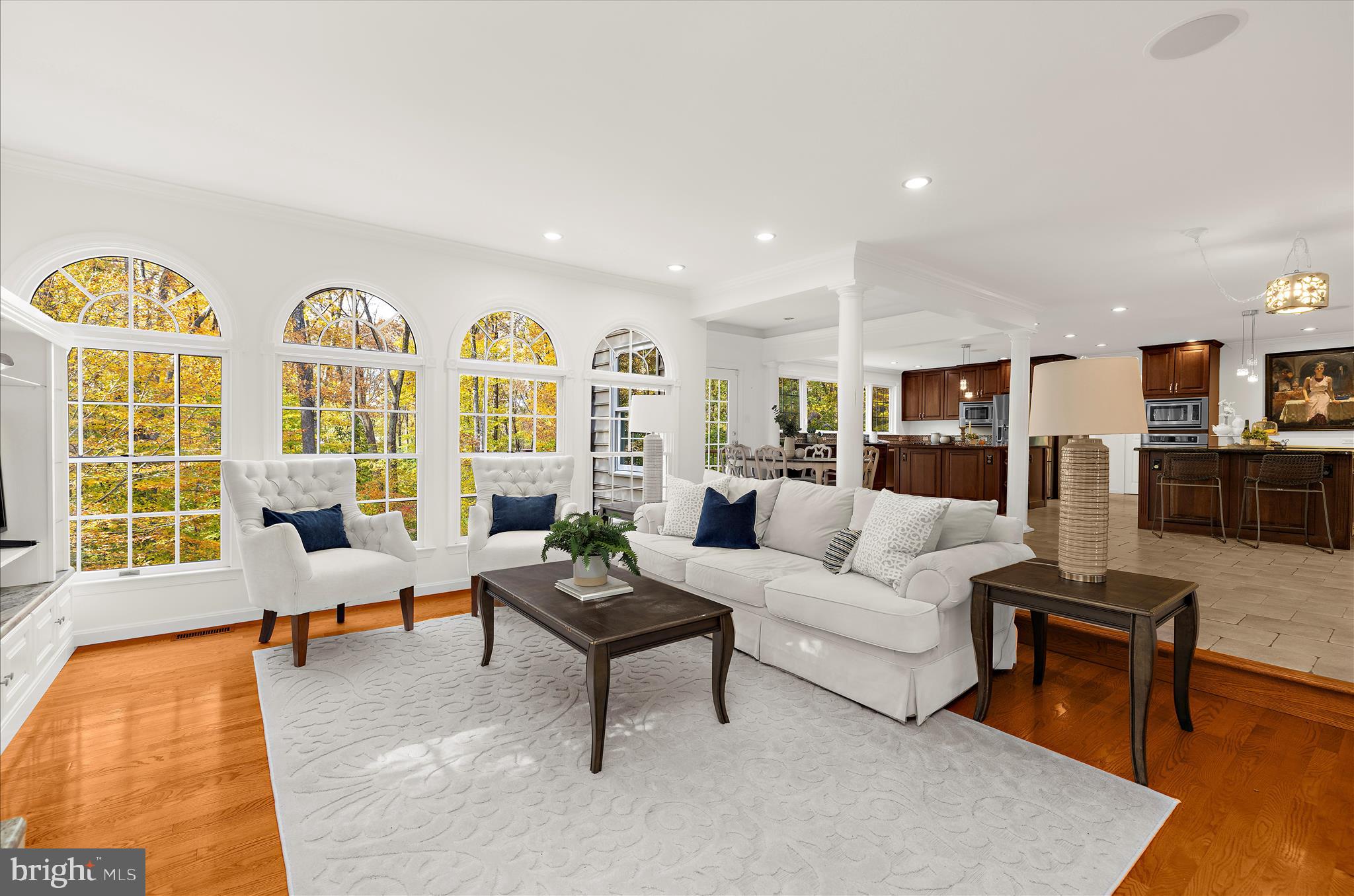360 Hoile Lane Huntingtown, MD 20639 - Photo 28 of 96 a living room with furniture fireplace and wooden floor