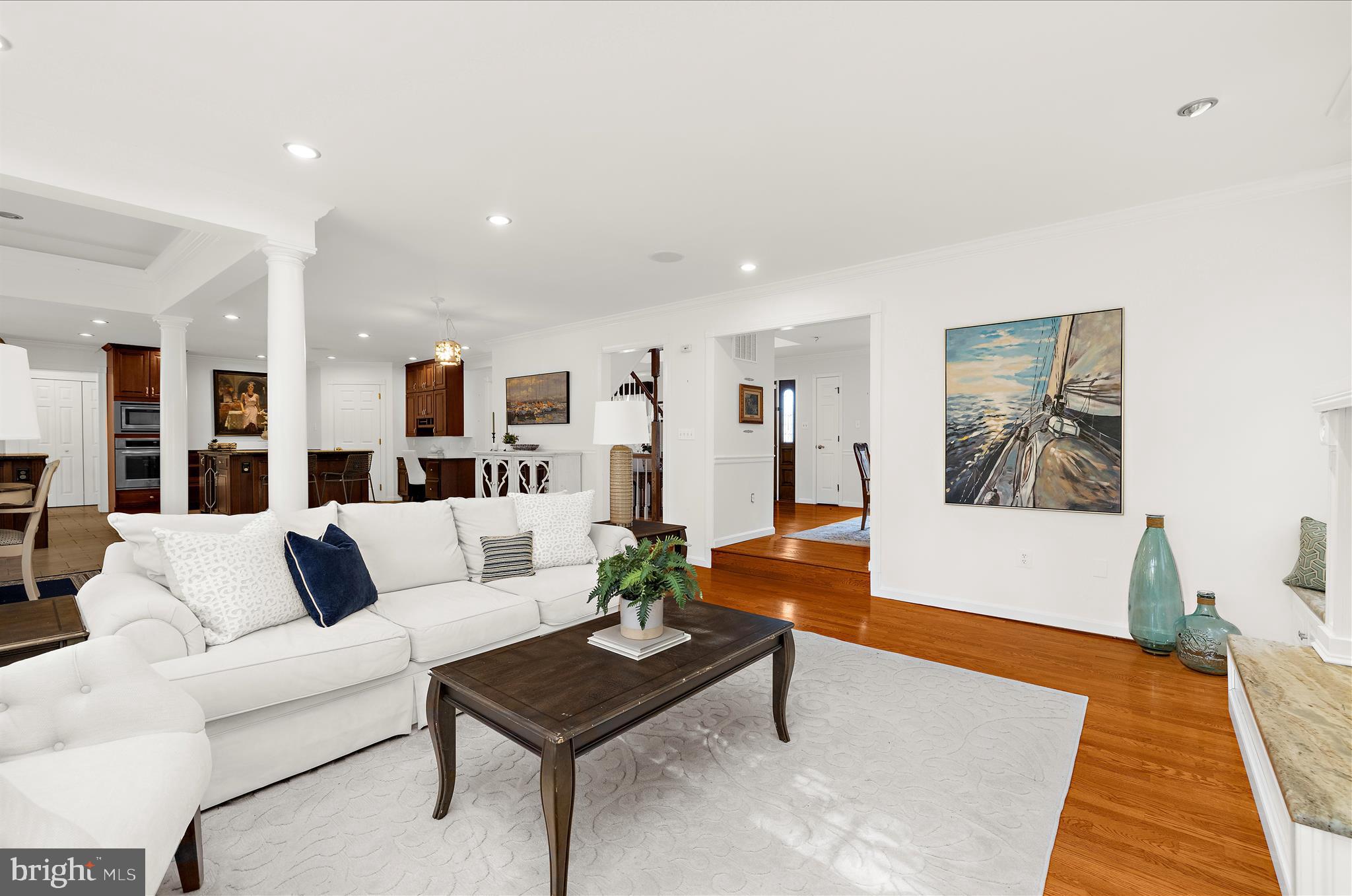 360 Hoile Lane Huntingtown, MD 20639 - Photo 29 of 96 a living room with furniture and wooden floor