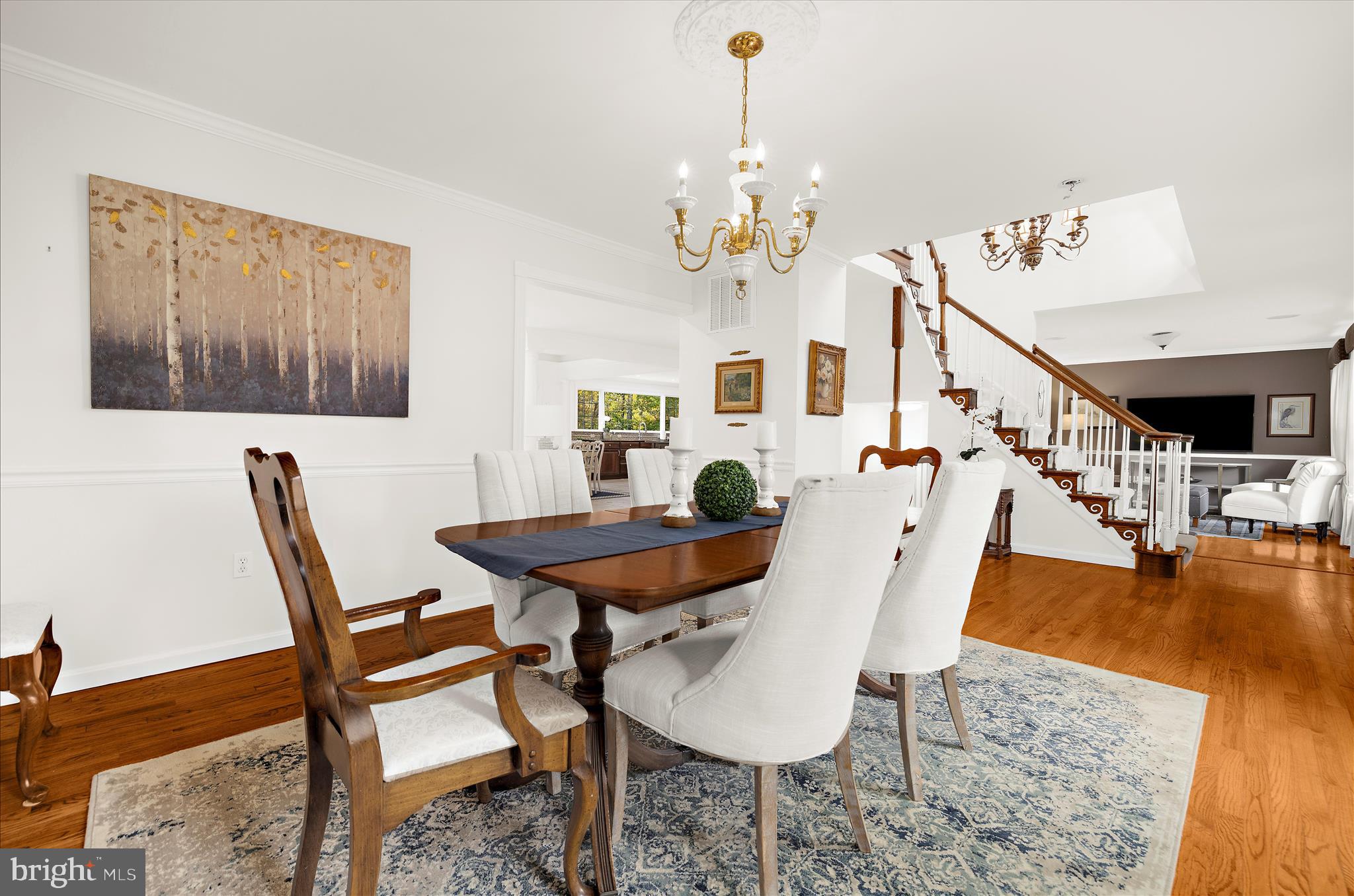 360 Hoile Lane Huntingtown, MD 20639 - Photo 32 of 96 a view of a dining room with furniture and wooden floor
