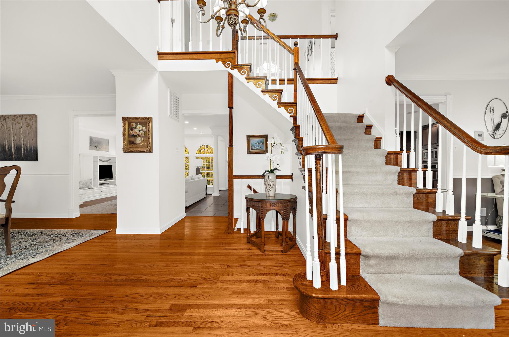360 Hoile Lane Huntingtown, MD 20639 - Photo 8 of 96 a view of entryway and hall with wooden floor