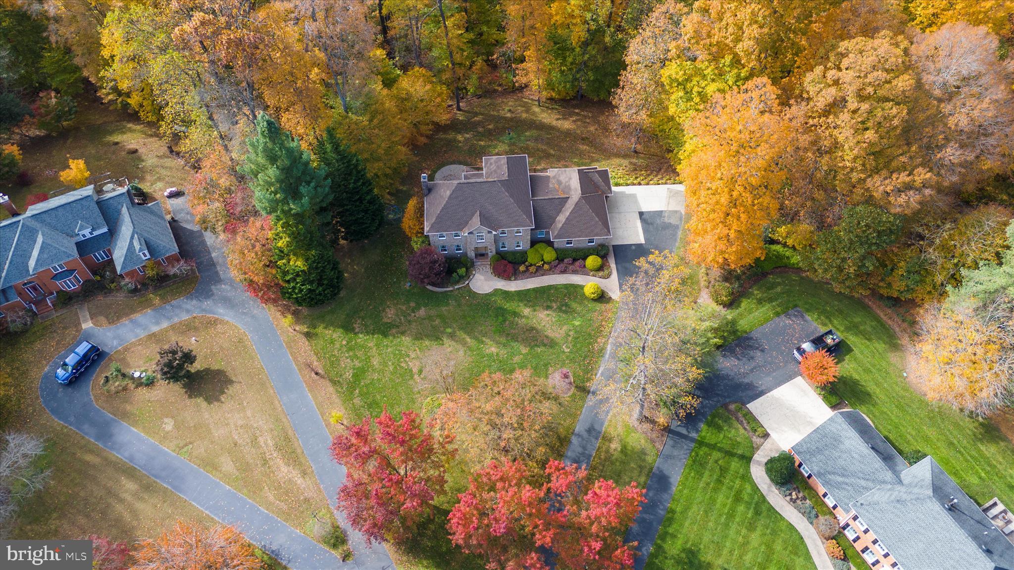 360 Hoile Lane Huntingtown, MD 20639 - Photo 81 of 96 an aerial view of a house with a yard basket ball court and outdoor seating