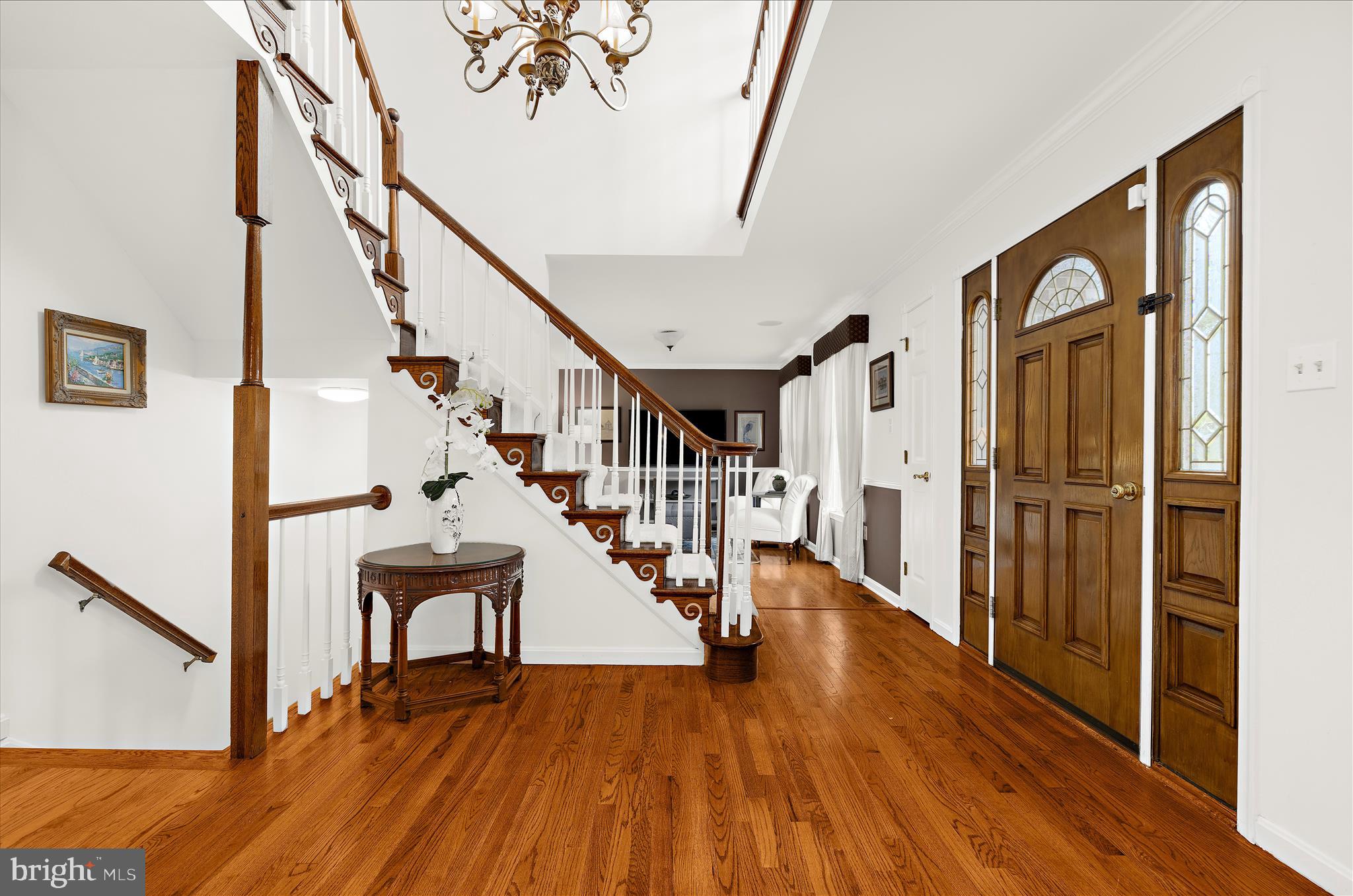 360 Hoile Lane Huntingtown, MD 20639 - Photo 9 of 96 a view of entryway and hall with wooden floor