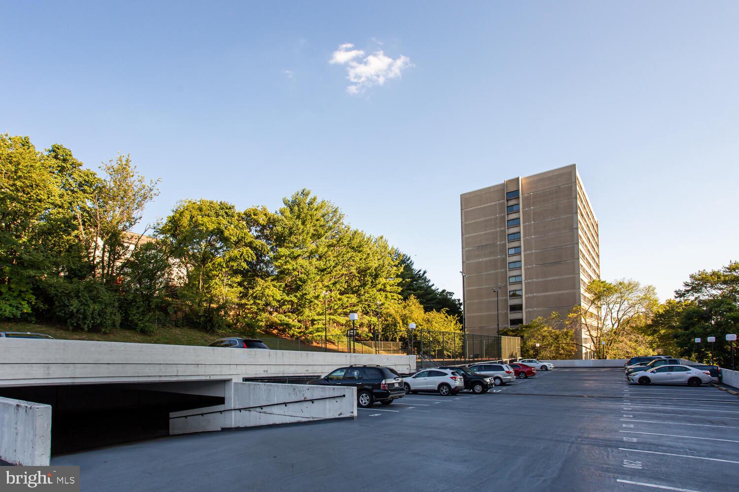 5911 Edsall Road, Unit 206 Alexandria, VA 22304 - Photo 28 of 40 a view of outdoor space with seating area and trees