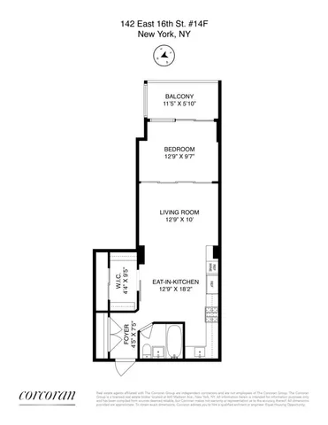 $650,000 | 142 East 16th Street, Unit 14F | Gramercy