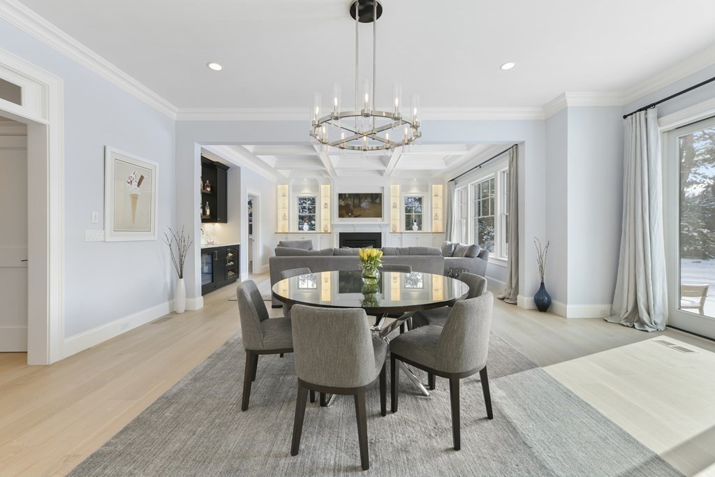 32 Burroughs Road Lexington, MA 02420 - Photo 7 of 38 a view of a dining room with furniture window and wooden floor