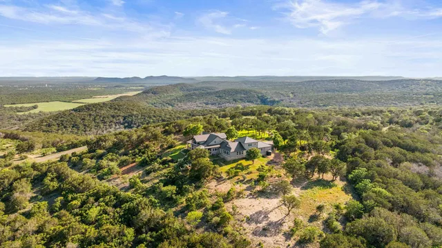 a view of a lake with a city