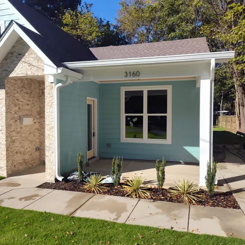 a front view of a house