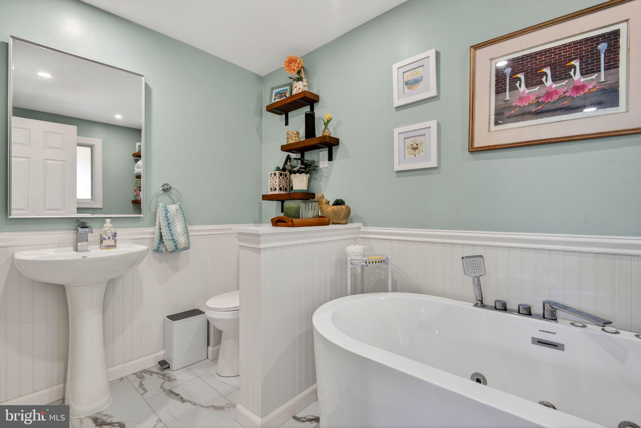 590 Monroe Street Harrisburg, PA 17113 - Photo 22 of 48 Soothing paint choice sets the tone in this bath